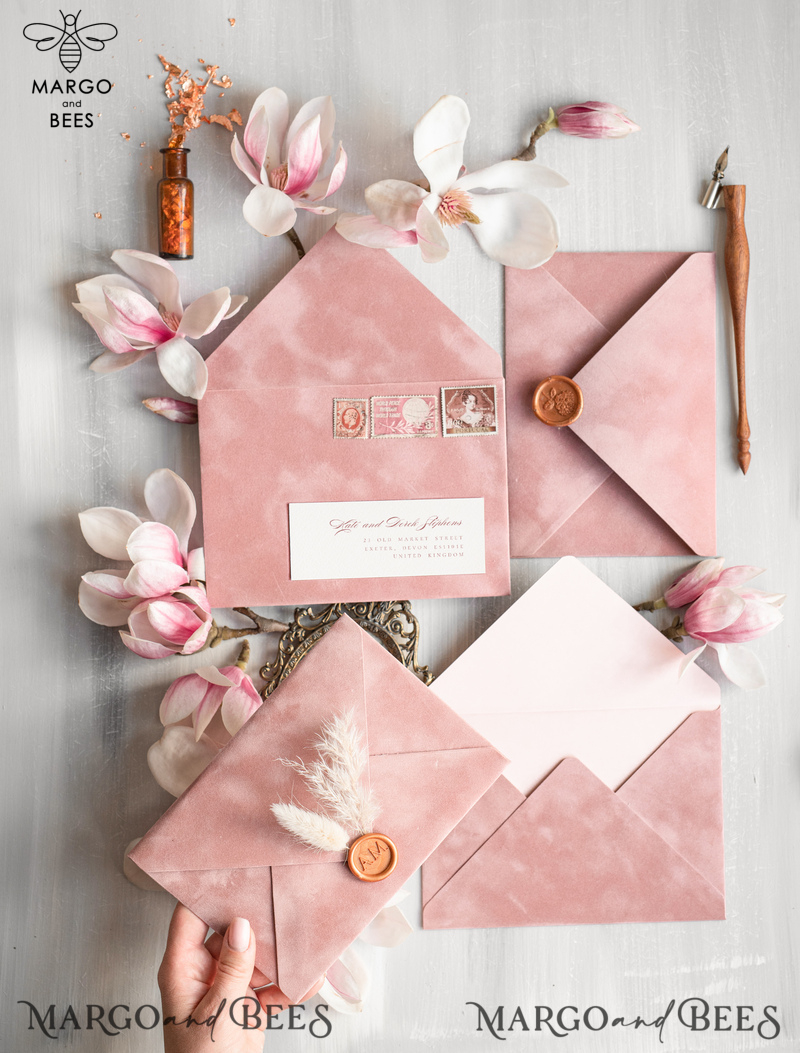 Wedding invitations handmade, Elegant wedding invitation Suite • Romantic Wedding Stationery • Luxury wedding Invites-7