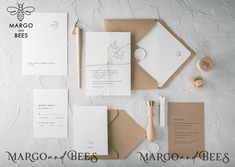 Bespoke wedding invitation, Elegant wedding invitation Suite • Romantic Wedding Stationery • Luxury wedding Invites-0
