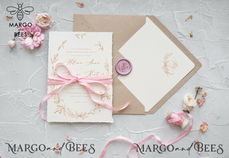 Minimalistic And Modern Wedding Invitations, Elegant And Handmade Wedding Invites, Bespoke Wedding Stationery, Romantic Wedding Cards-4