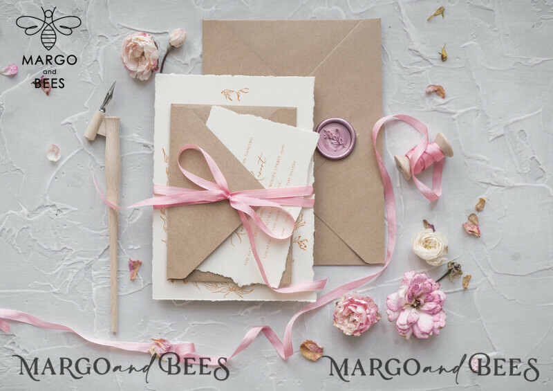 Minimalistic And Modern Wedding Invitations, Elegant And Handmade Wedding Invites, Bespoke Wedding Stationery, Romantic Wedding Cards-7