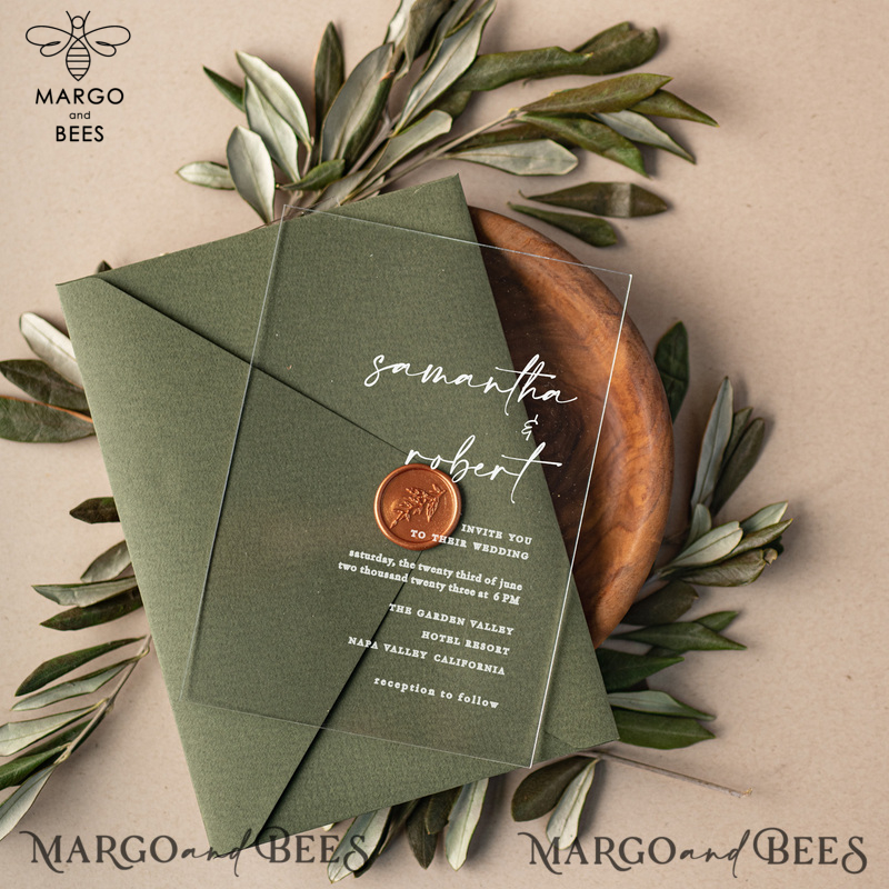 Wedding invitations custom, Elegant wedding invitations • Romantic Wedding Invitation Suite • Handmade wedding Stationery-5