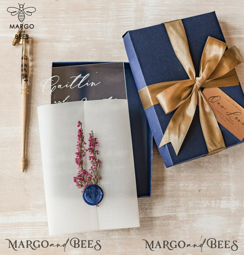 Print wedding invitations, Luxury wedding invitations • Elegant Wedding Invitation Suite • Luxury wedding Cards, boxed-2