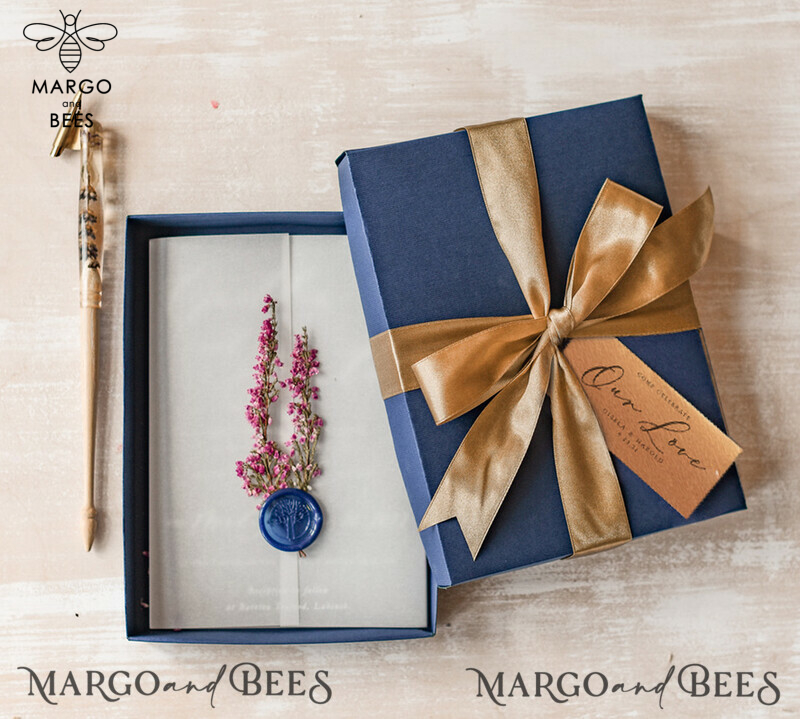 Print wedding invitations, Luxury wedding invitations • Elegant Wedding Invitation Suite • Luxury wedding Cards, boxed-5