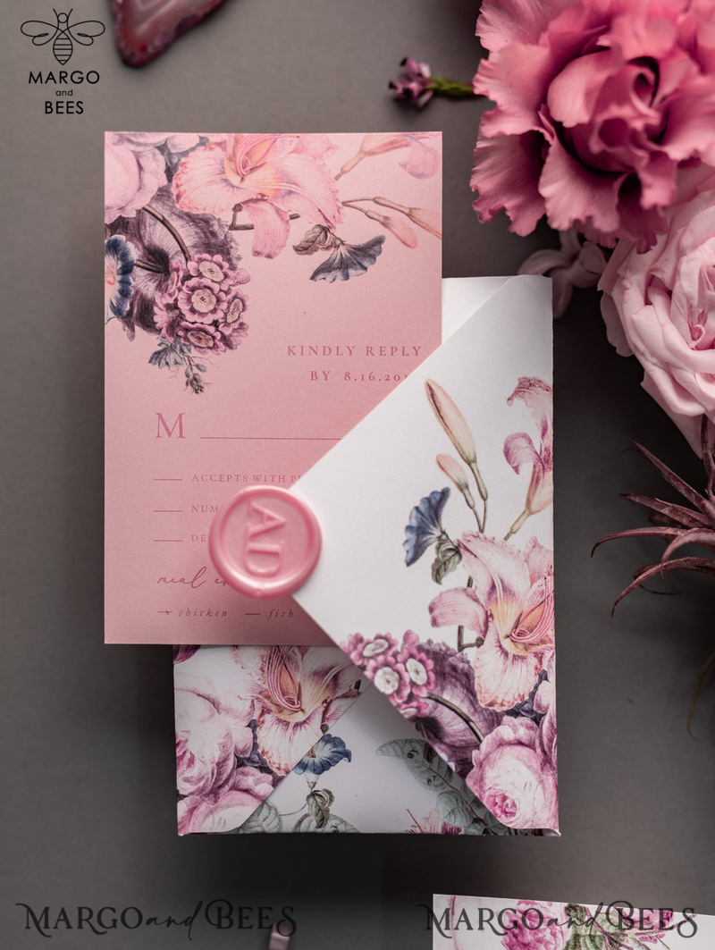 Elegant wedding invitations transparent floral luxury invite-26