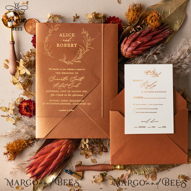 Custom wedding invitation, Elegant wedding invitation Suite • Luxury Wedding Invitation Suite • Handmade wedding Stationery-2