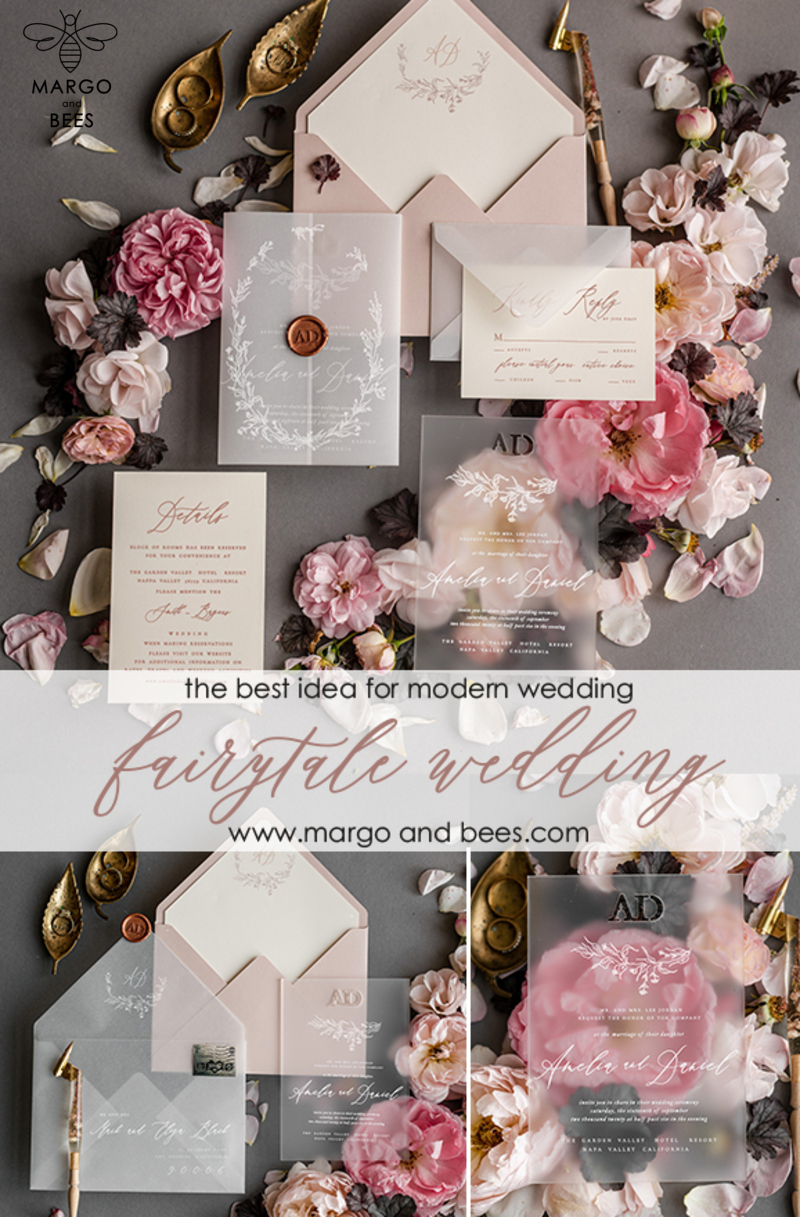 Best wedding invitations, elegant wedding invitations • Romantic Wedding Invites • Handmade wedding Stationery-7
