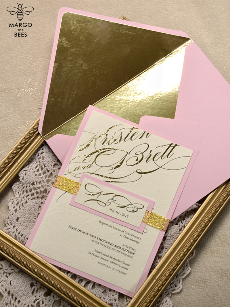 Wedding invitations suite glam gold ideas invites   -0