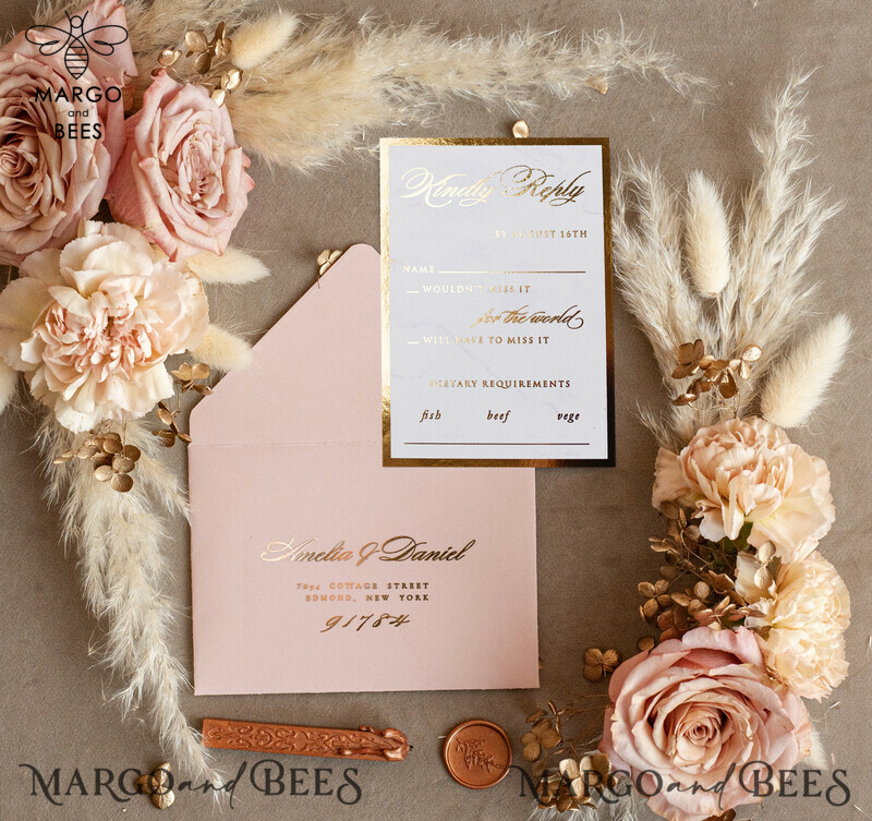 Wedding invitations suite, Glamour Wedding Invitations, Golden Shine Wedding Invitation Suite, Luxury Wedding Cards-5