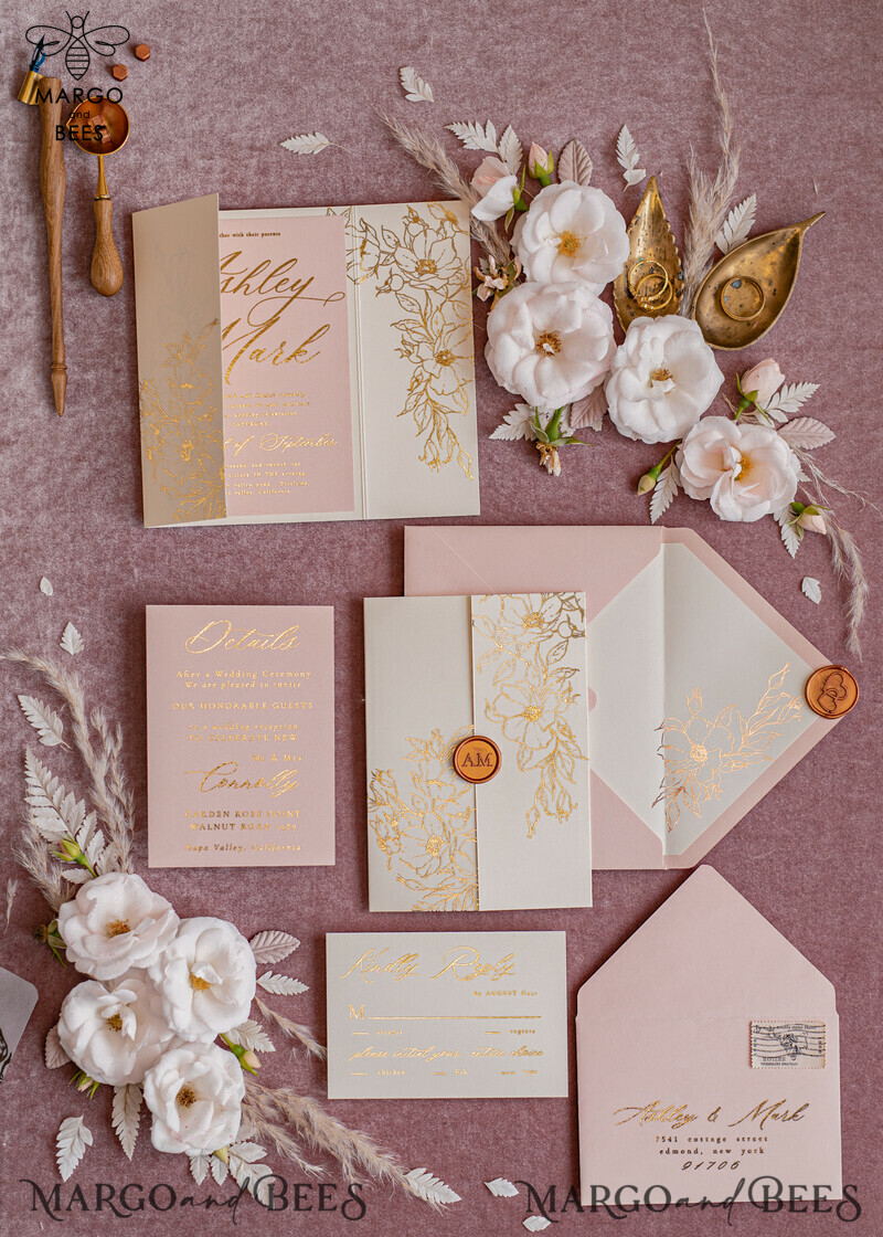 Bespoke wedding invitation cards, Glamour Wedding Invitations • Glitter Shine Wedding Invitation Suite • Luxury Wedding Cards-10