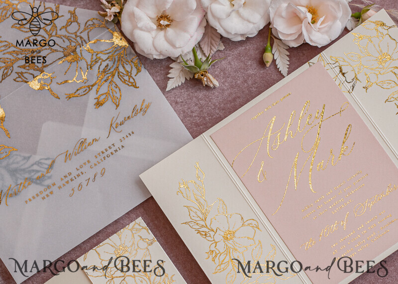 Bespoke wedding invitation cards, Glamour Wedding Invitations • Glitter Shine Wedding Invitation Suite • Luxury Wedding Cards-3