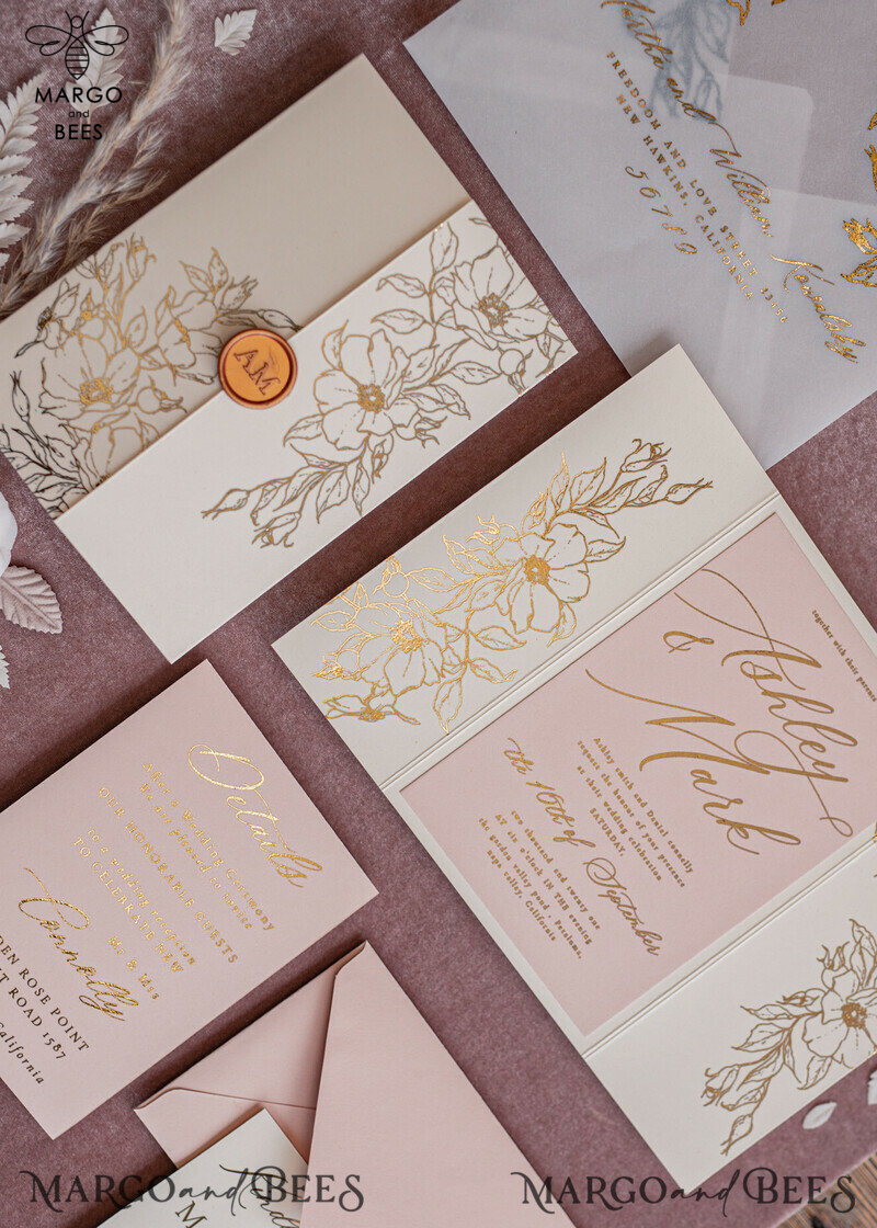 Bespoke wedding invitation cards, Glamour Wedding Invitations • Glitter Shine Wedding Invitation Suite • Luxury Wedding Cards-4