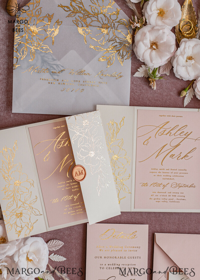 Bespoke wedding invitation cards, Glamour Wedding Invitations • Glitter Shine Wedding Invitation Suite • Luxury Wedding Cards-5