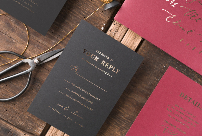 Luxory Gold Wedding invitations  , Vintage wedding invitation suite , mauve burgundy wedding cards-10