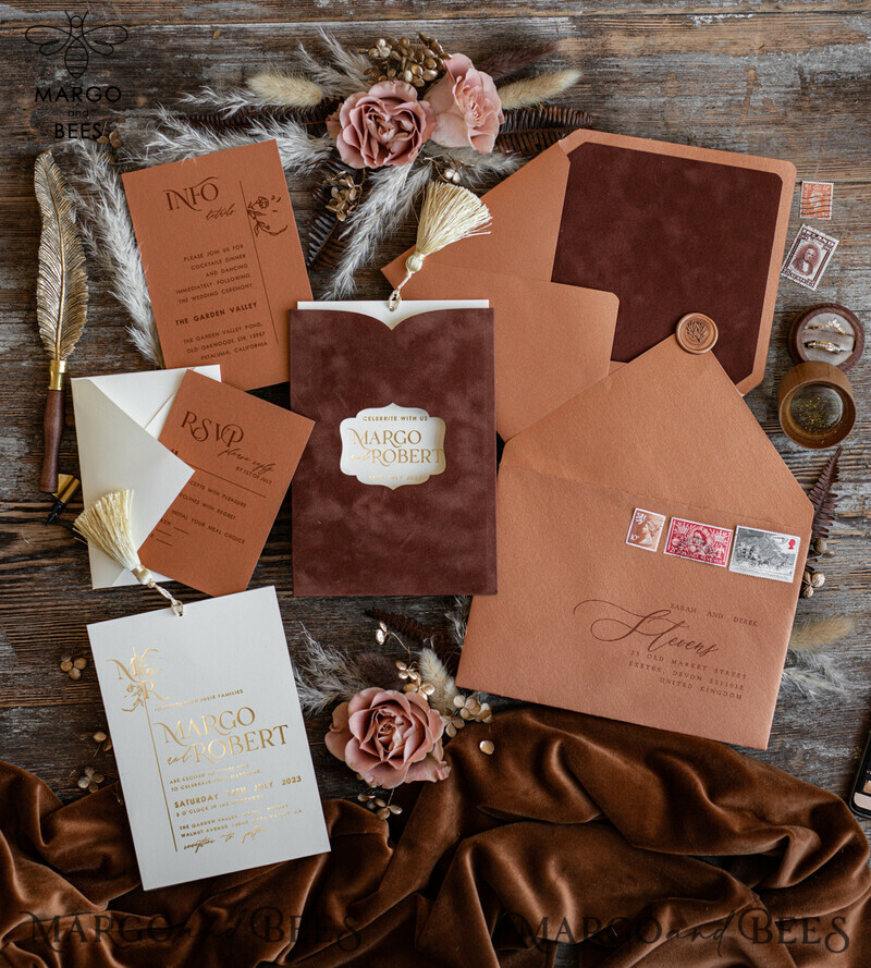 Elevate Your Wedding with Custom Glamour: Introducing the Golden Shine Luxury Wedding Invitation Suite-1