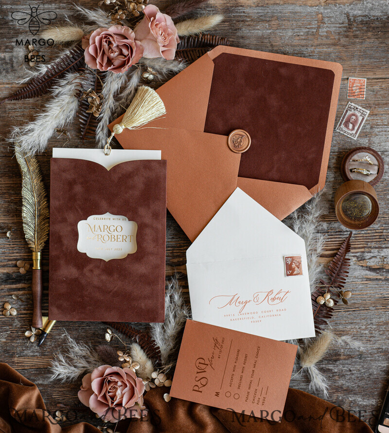 Elevate Your Wedding with Custom Glamour: Introducing the Golden Shine Luxury Wedding Invitation Suite-5