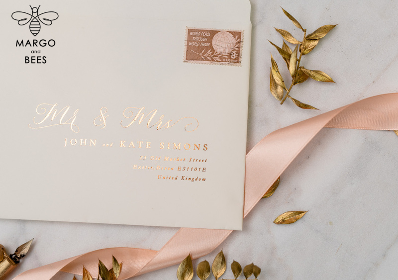 Wedding invitations sketch of your venue, Wedding Venue Luxury Invites, gold Wedding stationery-38