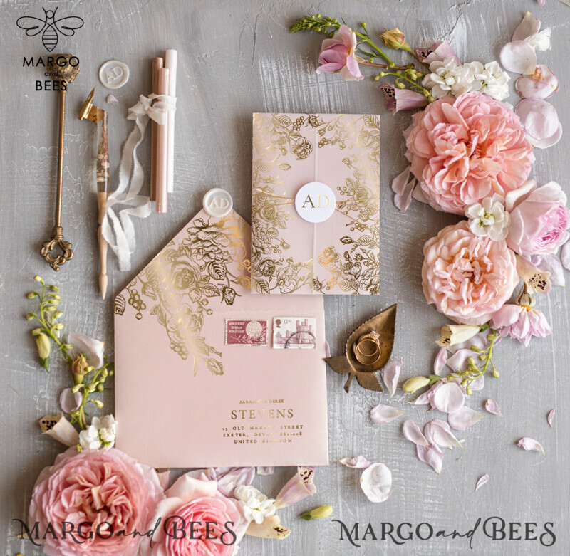 Print wedding invitations, Glamour Wedding Invitations • Golden Shine Wedding Invitation Suite • Luxury Wedding Cards-4