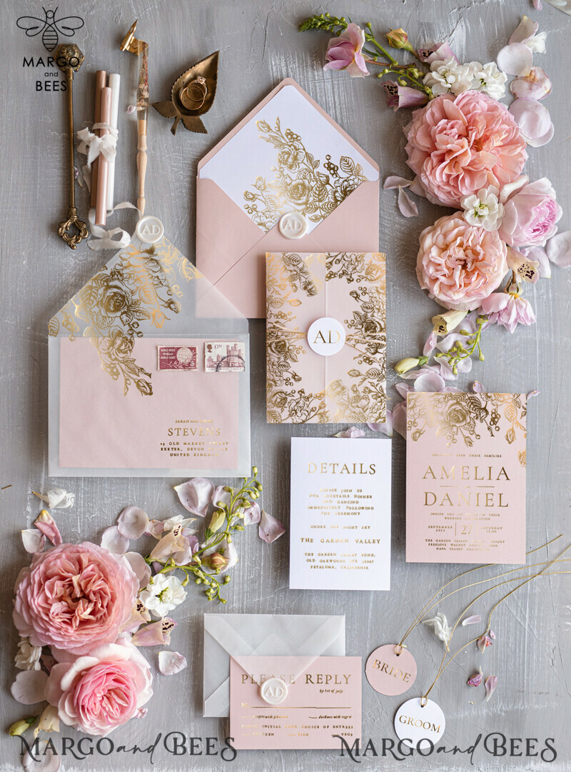 Print wedding invitations, Glamour Wedding Invitations • Golden Shine Wedding Invitation Suite • Luxury Wedding Cards-3