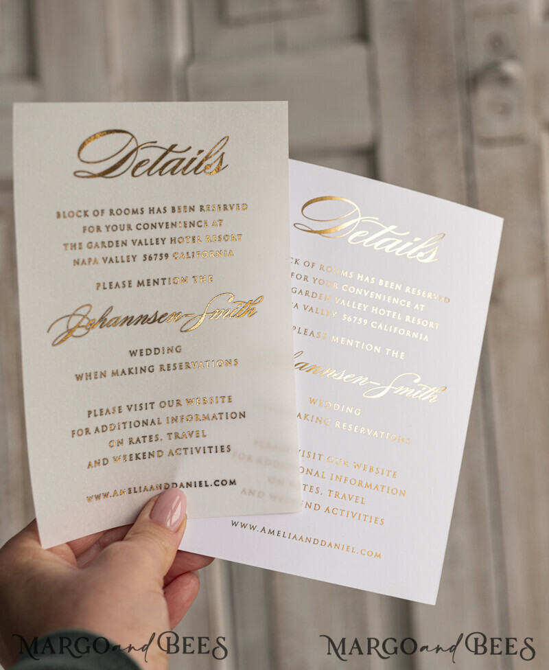 classic elegant vellum etui with pearls wedding invitation suite for summer wedding-7