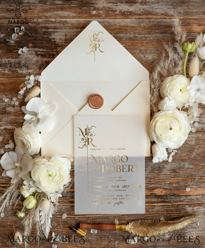 Romantic Wedding invitations, Glamour Wedding Invitations • Glitter Shine Wedding Invitation Suite • Luxury Wedding Cards-1