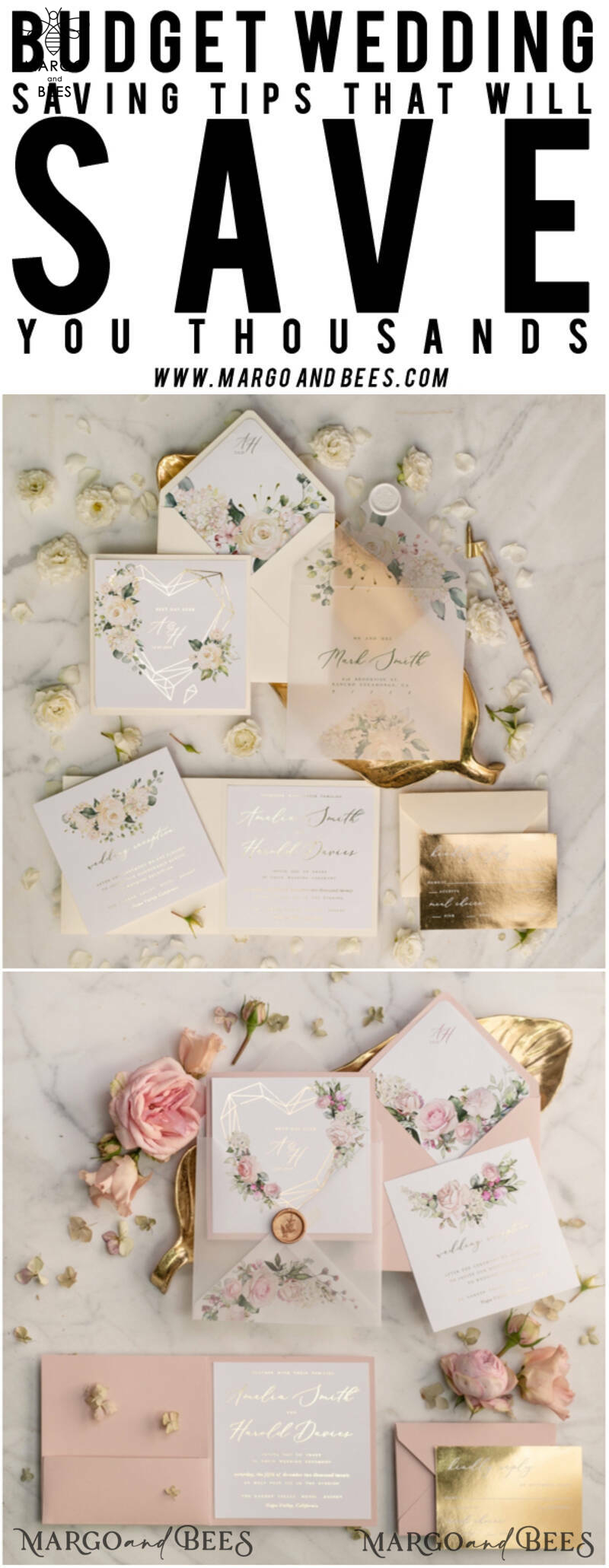 Luxory gold Wedding Invitations,  Ecru Roses Elegant Wedding Stationery,  Ivory Elegant Wedding Invitations Suite-12