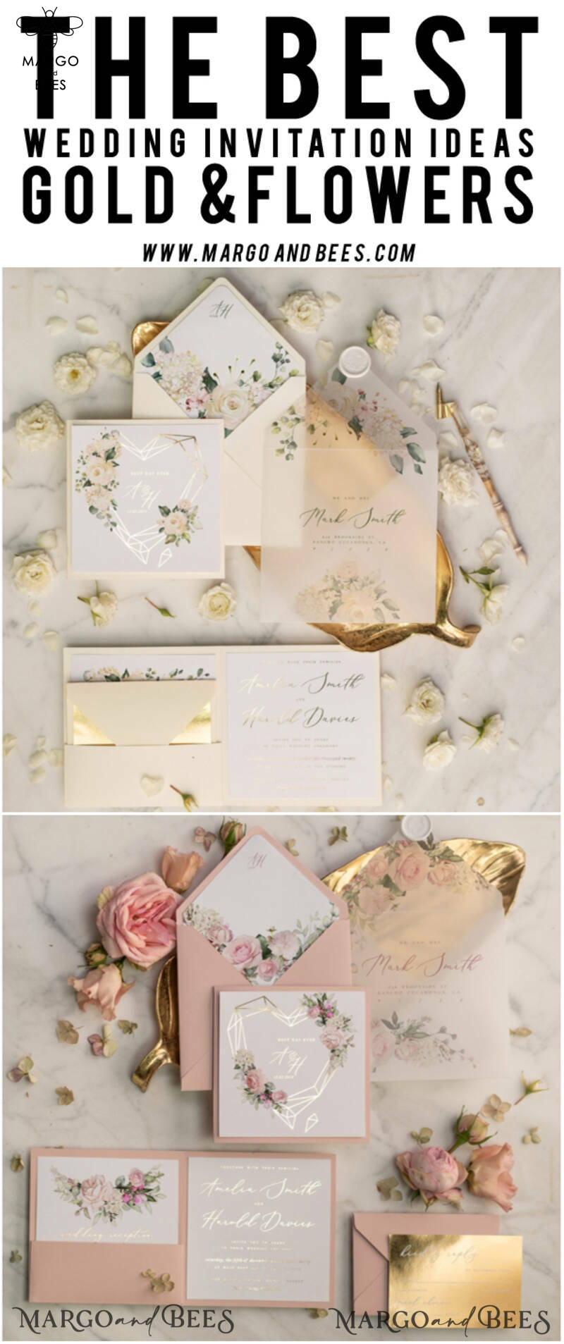 Luxory gold Wedding Invitations,  Ecru Roses Elegant Wedding Stationery,  Ivory Elegant Wedding Invitations Suite-13