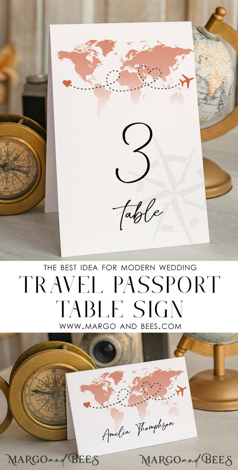 Travel Passport simple Wedding menu, Wedding program dinner, Elegant Destination menu, Personalized wedding decoration-2
