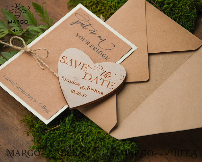 Affordable Save the Date Heart Magnets: The Perfect Way to Announce Your Big Day-4