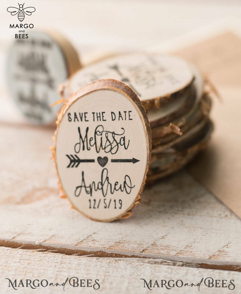 Personalised Wedding Save the dates custom magnet   -2