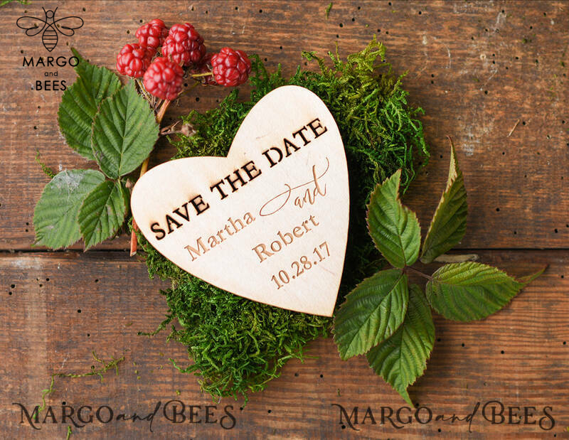 Save the date handmade cards magnets   -3
