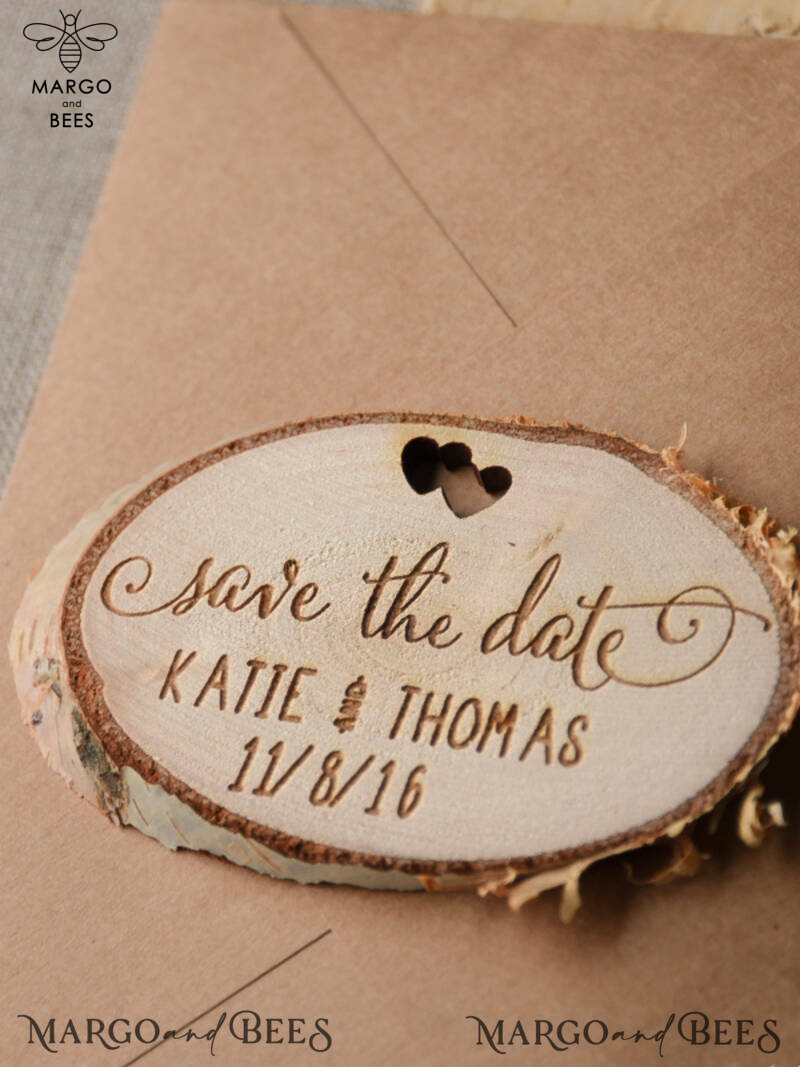 Affordable Save the Date Heart magnet   -3