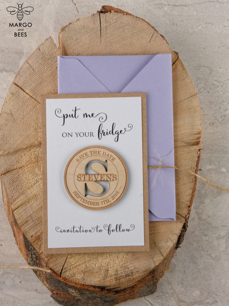 Unique and Memorable: Personalised Wedding Save the Dates with Fridge Magnet Perfection-1