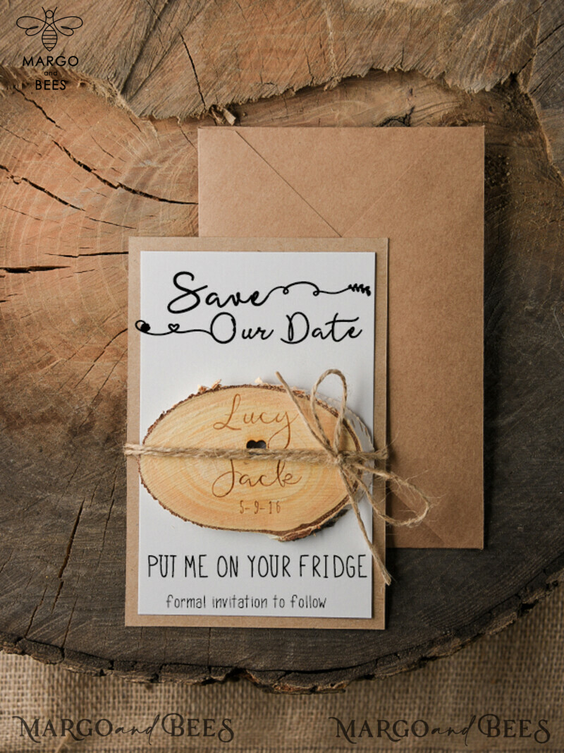 Custom Wedding Save the Date: Fridge Magnet - The Perfect Bespoke Reminder-0