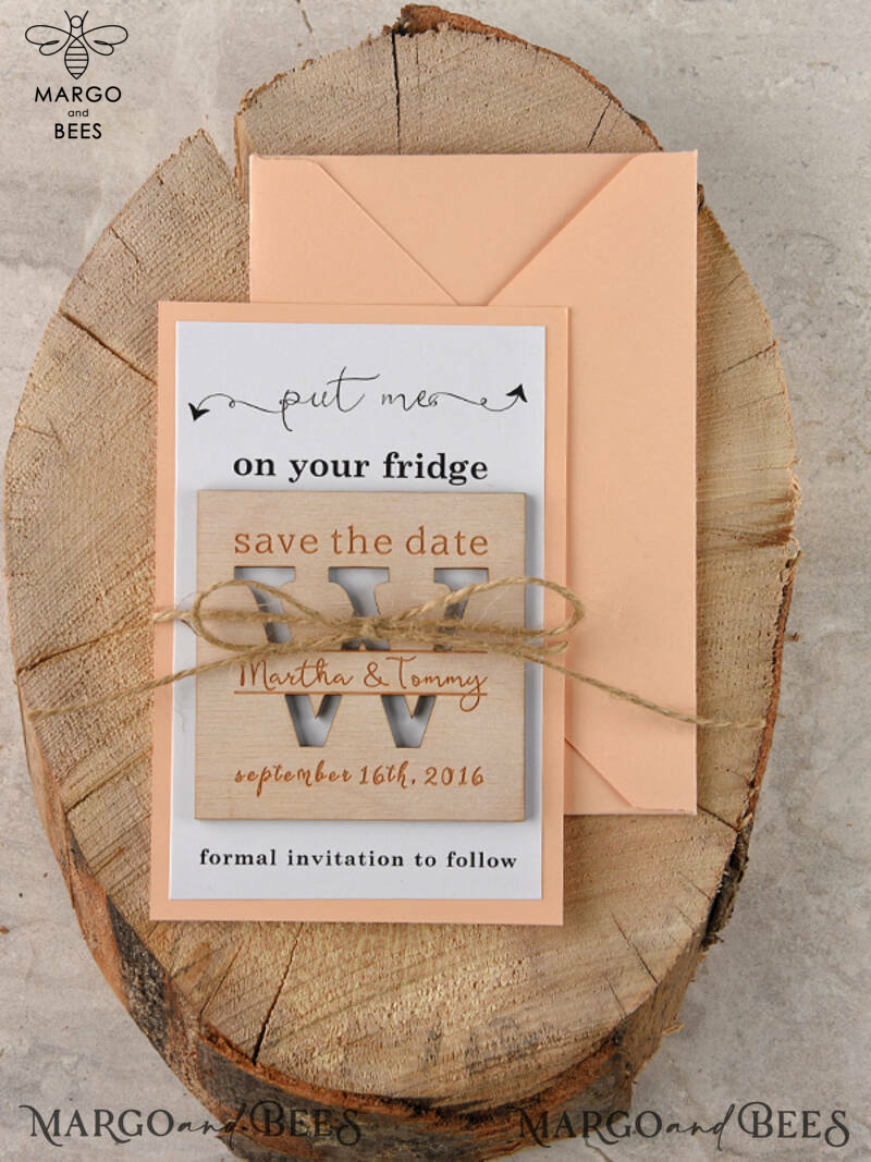 Save the date wedding announcement fridge magnets   -1