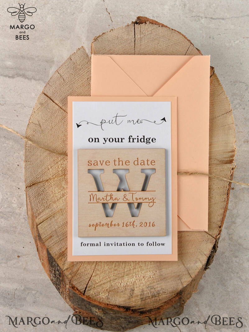Save the date wedding announcement fridge magnets   -2