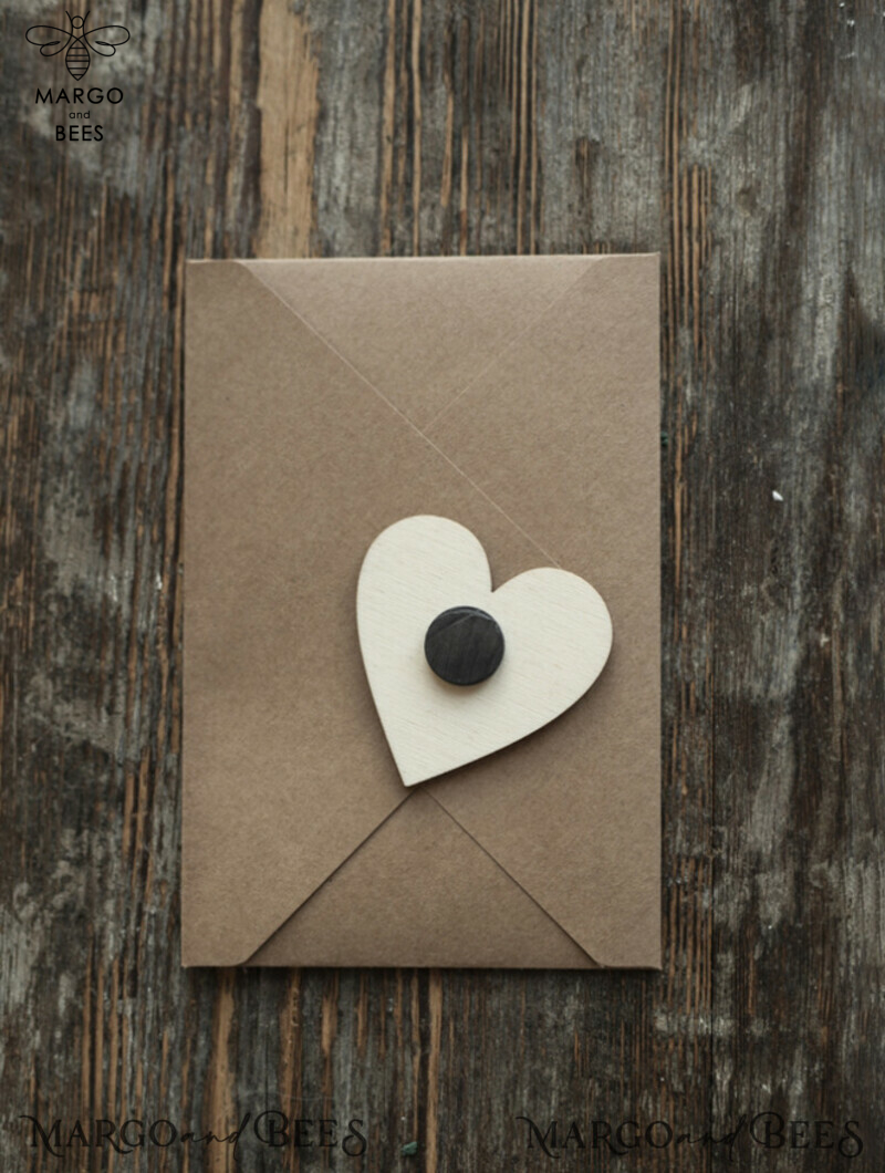 Save the Date Handmade Cards: Heart Magnet Fridge Magnet Combo for Weddings!-4