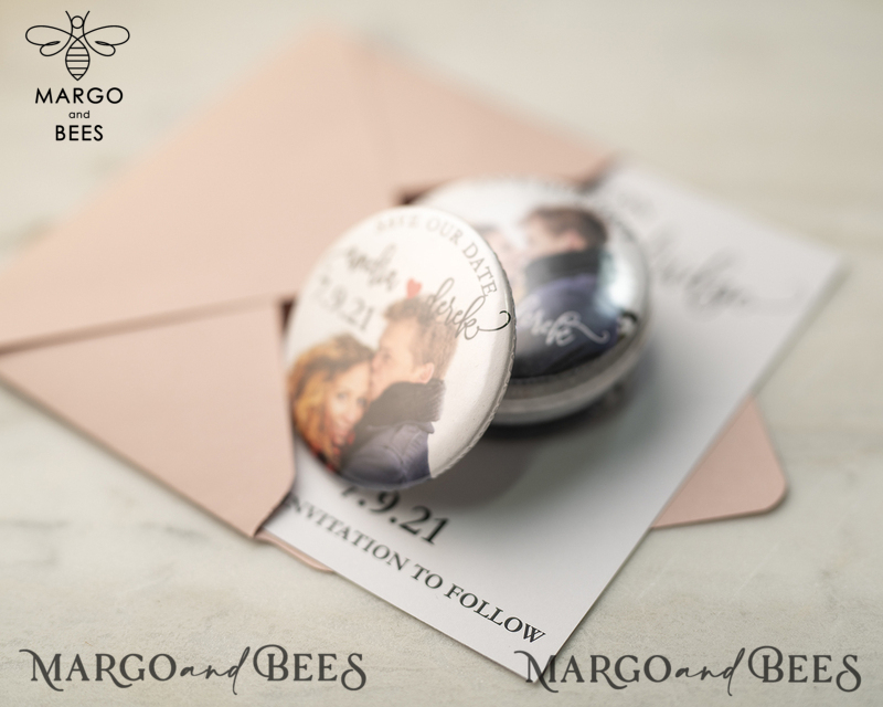 Save the Dates Card with Fridge Magnet with Your Photo-3