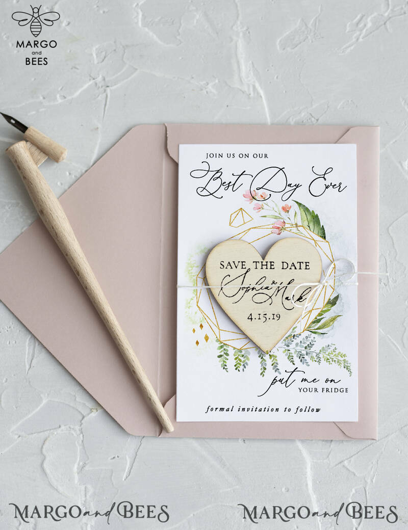 Unique Save the Date magnets cards   -1