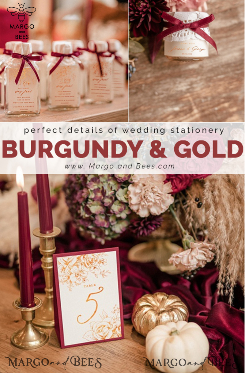 Personalized wedding place escort card glamorous gold -1