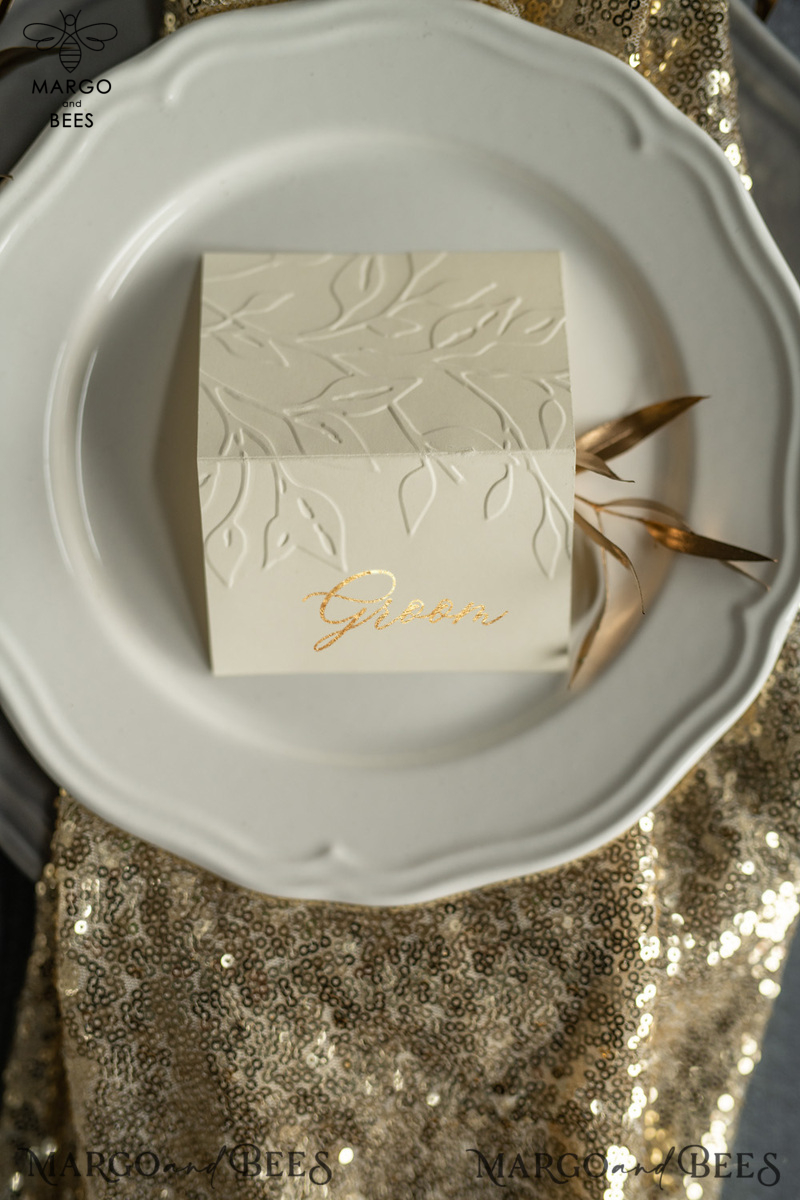 Personalized elegant wedding place name card-2