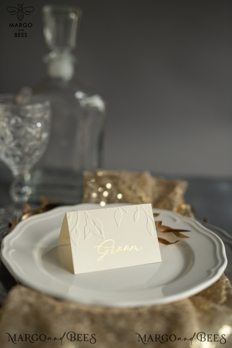 Personalized elegant wedding place name card-3