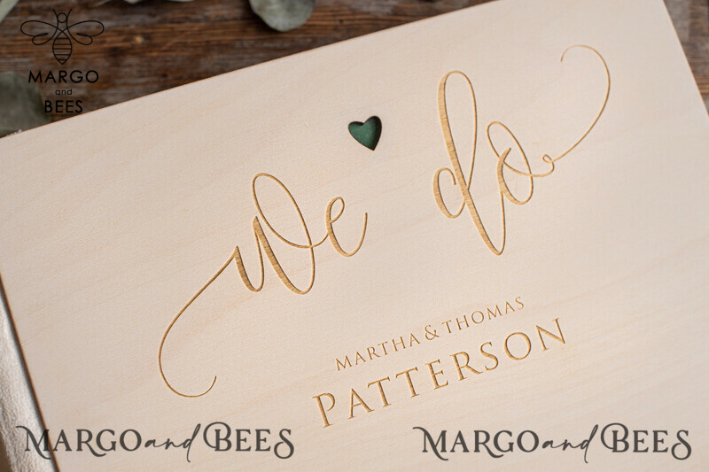 Create Lasting Memories with Our Wooden Wedding Guest Book and Engraved Rustic Photo Booth Album-7