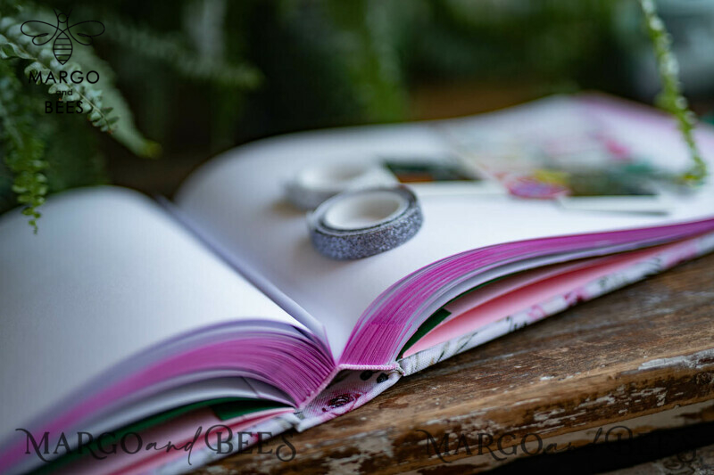 Luxury Wedding GuestBook, Velvet Personalized Wedding Album Photo Booth Book-20