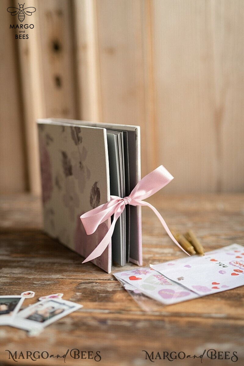 Luxury Wedding GuestBook, Blush Flowers  Instant Photo Book • Boho Elegant Instax Wedding Photo Guestbook-2