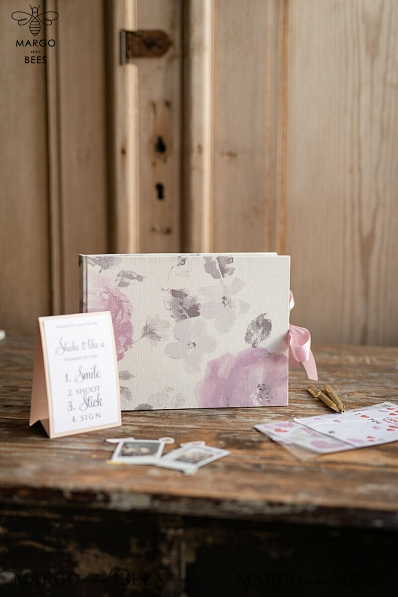 Luxurious Blush Flower Instant Photo Book: The Ultimate Boho Elegant Instax Wedding Guestbook-0