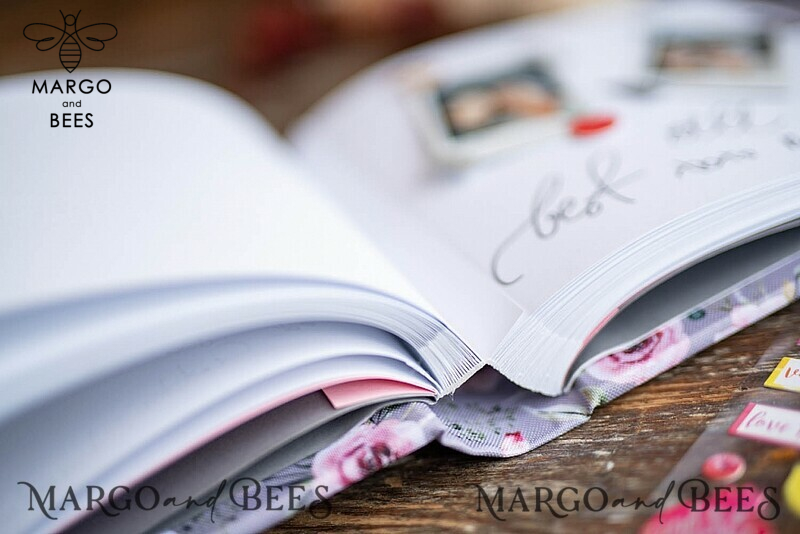 Presonalised Wedding Guest Book, Velvet  Instant Photo Book Boho Elegant Instax Wedding Photo Guestbook-9