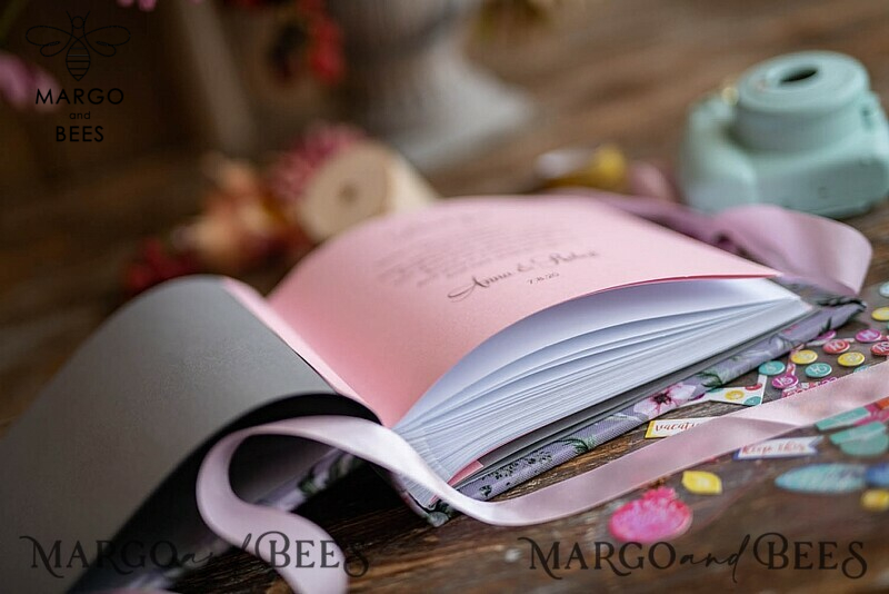 Presonalised Wedding Guest Book, Velvet  Instant Photo Book Boho Elegant Instax Wedding Photo Guestbook-14