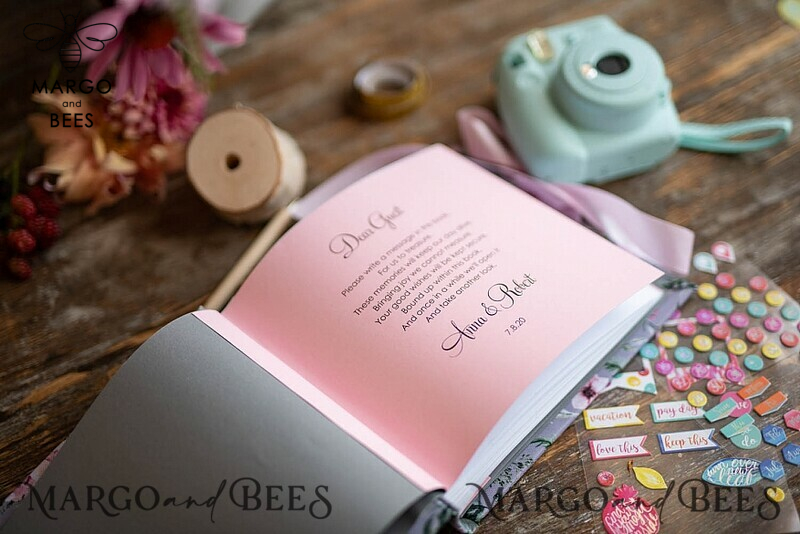 Presonalised Wedding Guest Book, Velvet  Instant Photo Book Boho Elegant Instax Wedding Photo Guestbook-16