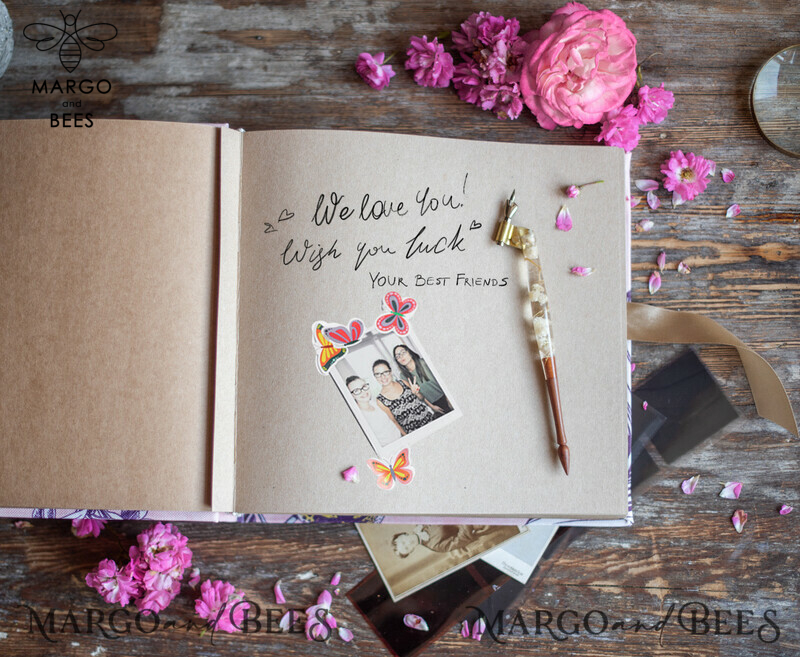 Velvet Personalized Wedding Guest Book: Create a Memorable Keepsake with a Personal Touch-3