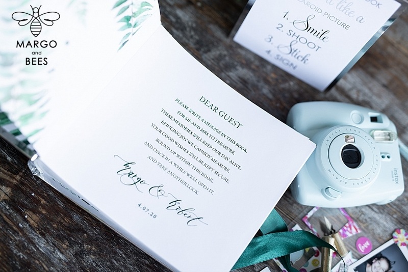 Presonalised Wedding Guest Book, Velvet  Instant Photo Book Boho Elegant Instax Wedding Photo Guestbook-19
